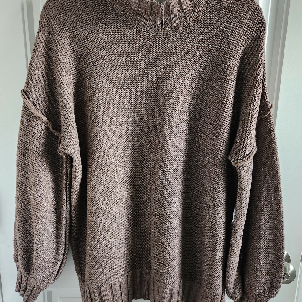 Olive & Oak Brown Oversized Sweater